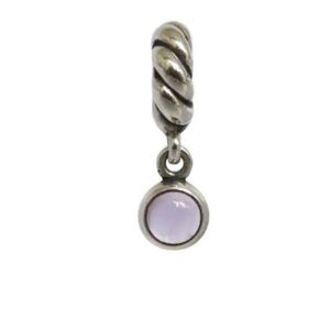 Pandora Retired Passionately Purple Dangling Amethyst Charm 790435AM